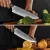 Import 8 Inch VG10 Japanese Damascus Steel Kitchen Chef Knife from China