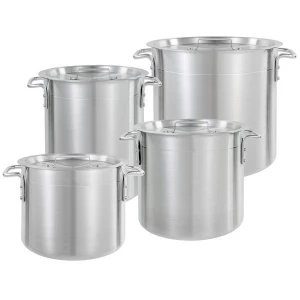 8,10,12,16,20,24,32,40,60,80,100qt Cooking Pots Kitchen Cookware 4mm Stock pot-standard Aluminum Stock pot