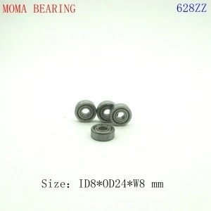 8*24*8mm 628ZZ Thick- Wall  Miniature Deep Groove Ball Bearing 628ZZ for Elective Toy
