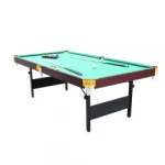 84-inch billiard pool table with folded metal legs