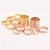 Import 8mm Gold plated Brass Ring With 2 Hole Jewelry Supplies Metal Bead Frames from China