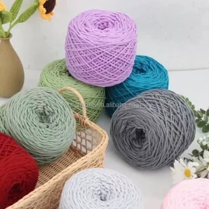 8ply 200g Eco-friendly Hand Knitting Milk Cotton Blended Yarn Crochet Cotton Acrylic Blended Yarn for Rug Tufting