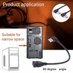 90 degree Right Angle USB 3.0 Male To Female Adapter Extension USB Cable