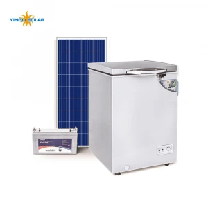 93L 140L DC solar panel  powered fridge freezer refrigerator container battery charging for Home use