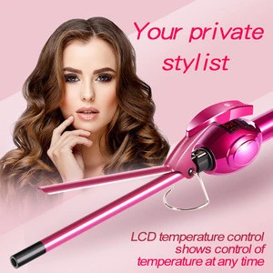 9mm curling iron hair curler professional hair curl irons curling wand roller with LCD display magic care beauty styling tools