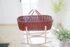 A safe solid wood baby crib handmade baby cribs with wooden legs for baby sleep in hot summer