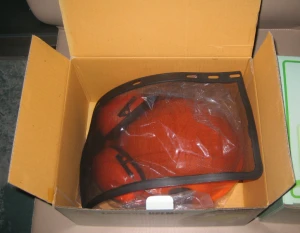 ABS materiel CE EN397 and EN 50365 Climbing Safety Helmet Hard hat put on face shield and ear muff