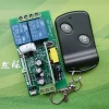 AC220V 2CH rf wireless Learning Code Remote Control Switch system for car