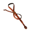 Adjustable Brown and Black Leather Camera Strap with Shoulder Support for Micro Digital Camera