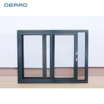 aluminium frame big open size aluminium sliding window with fiberglass thin stainless mosquito net  slide windows