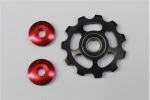 Aluminum Alloy Bicycle Rear Derailleur Jockey Wheel Road MTB Bike Guide Roller Idler Pulley Bike Part DHL free shipping