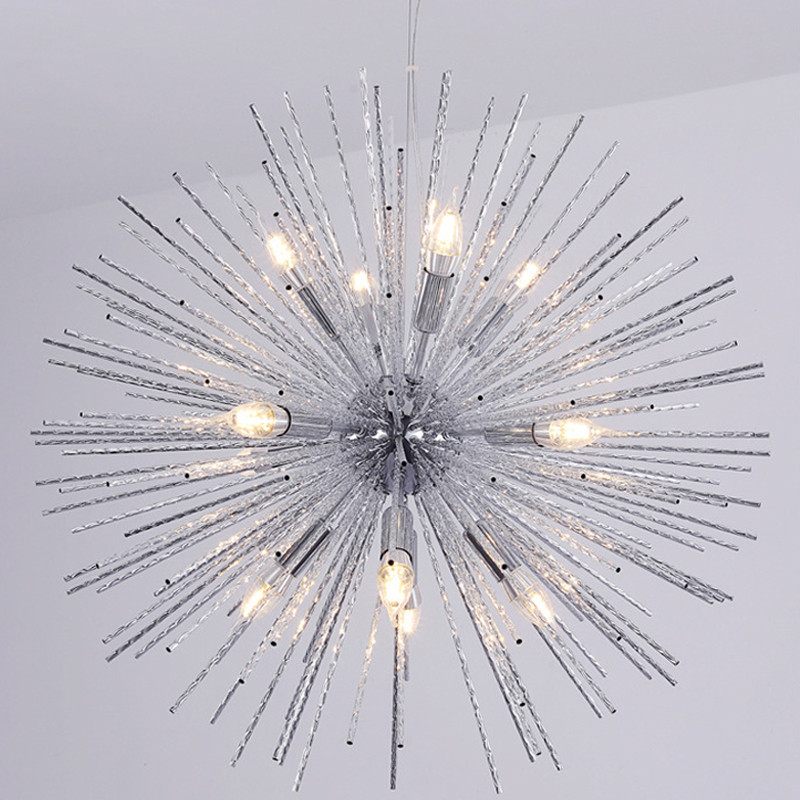 Buy Aluminum Firework Pendant Light Modern Chandeliers With 8 Lights ...