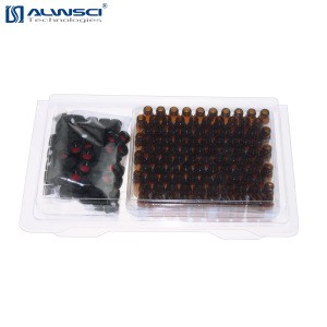 ALWSCI 2ml 8-425 amber chromatography hplc vial kit package match for Shimadzu instrument for sample preparative