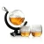 Import Amazon 850ML Glass Globe Whiskey Wine Vodka Decanter Set With Matching Glasses And Bar Funnel from China