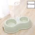 Import Amazon Best Seller Food and Water Plastic Double Pet Dog Bowl from China