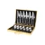 Import Amazon Hot Sell 24PCS Cutlery Sets Stainless Steel 410 Silverware Gold Flatware With Gift Box from China