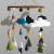 Import Amazon new style ceiling mobile mountain shape wood hanger felt baby mobile from China