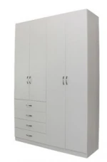 American Style Wooden Cheap Laminate Designs Modern Bedroom Set Storage Wardrobe Closet