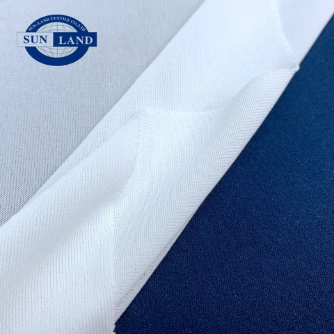 Anti-bacterial 930 treatment finish underwear 50 gsm very light weight lining polyester single jersey knit fabric