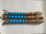 antique chinese calligraphy brush with agate handle