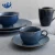 Antique color glazed ceramic coffee set porcelain tea cup and saucer