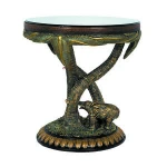 Antique old style resin glass coffee table G052BW