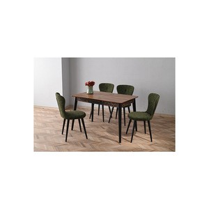 Antracite New Design Dining Table and 4 Chair Set / Hot Sale Dining Room Set - ME 1104 ANTRACITE TABLE 2103 LOREN CHAIR