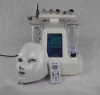 Aqua Peel Clean BIO RF Oxygen Jet Peel Machine with 7 colors LED mask and Ultrasound cryo handle skin bubble deep cleansing
