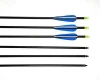 Archery aluminum alloy bow arrow with various arrow tips with 2 blue 1 white feature