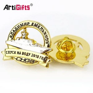 Arts And Crafts Supply National Day Metal Sign Gold And Silver Badges For Souveir Gifts