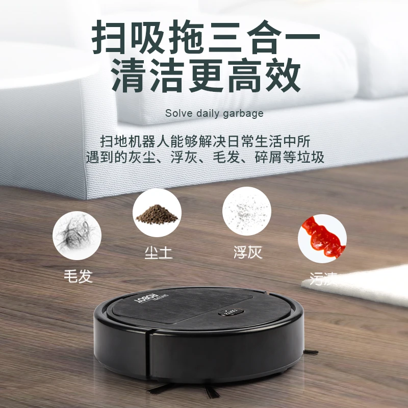 Automatic Robot Vacuum Cleaner Auto Home Cleaning Mini Robot Clean Robot With 1500PA Sunction Power
