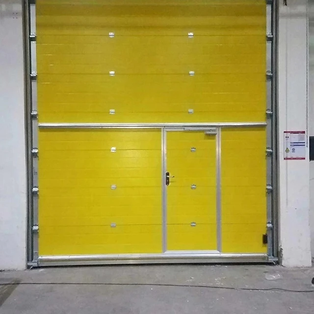 Automatic Sectional Industrial Garage Door With Pedestrian Door