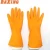 Import B Orange rubber gloves latex stain cleaning wash dishes rubber housework protection latex kitchen wash dishes gloves from China