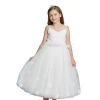 baby girl  Sleeveless patterns lace evening dress  for cotton frocks
