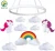 Import Baby Girl Unicorn Felted Mobile Nursery Wooden Mobile Decor felt baby mobile for crib Hanging Art Mobile Baby from China