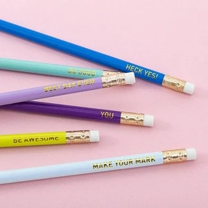 Back to school high quality standard HB pencil with eraser