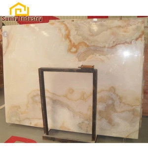 Backlit White Onyx Wall Panels Natural Stone onyx marble wall cladding