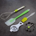 Bakeware Accessories food safe whisk egg beater cake silicone spatula brush omelette metal baking tools set