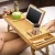 Import Bamboo Bathroom 2 in 1 Bathtub Caddy and Bed Tray with Bath Pillow and Drain Stopper from China