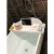 Import Bamboo Bathtub Caddy Tray with Wine and Book Holder, One or Two Person Bath Tray with Extending Sides, Soap Dish, White from China