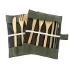 Bamboo Utensils Set Fork Knife Spoon and Straw Straw-cleaning Brush