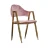 Import Bar Wholesale New Metal Iron Chair Fabric Dinning Chair Modern Luxury Armchair from China