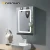 Import Barana Wall mounted rectangle bath smart LED vanity cosmetic silver mirror from China