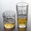 Barware Old Fashion 300-360ml Engraved Diamond Crystal Clear Custom Glass Tumbler Hotel Restaurant Water Glasses