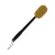 Bath Brush Sponge and Scrubber Accessories Black Body Brush Curved Long Handle Foaming Bath Brush for Exfoliating &amp; Cleansing