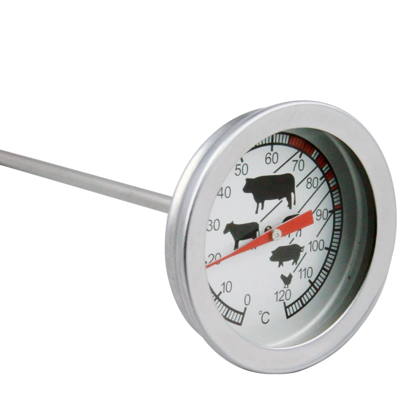 BBQ Dial stainless steel probe home cooking meat food thermometer