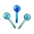beauty salon supplies facial massage tool ice glass roller gel ice globes ice roller to reduce swelling and dark circle