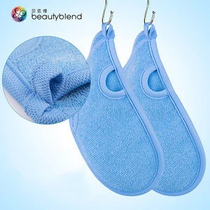 Beautyblend P-8005 High Quality Nylon Fiber Bath Mitten, Body Cleansing Shower Bath Gloves mitten
