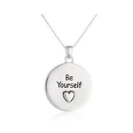 Believe In Yourself and You Really Can Fly. You Can Do Anything Nothing Is Impossible and Be Yourself Reversible Bird Pendant
