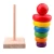 Import best business ideas preschool school kids colorful products pine wood Rainbow Tower montessori math set educational toys wooden from China